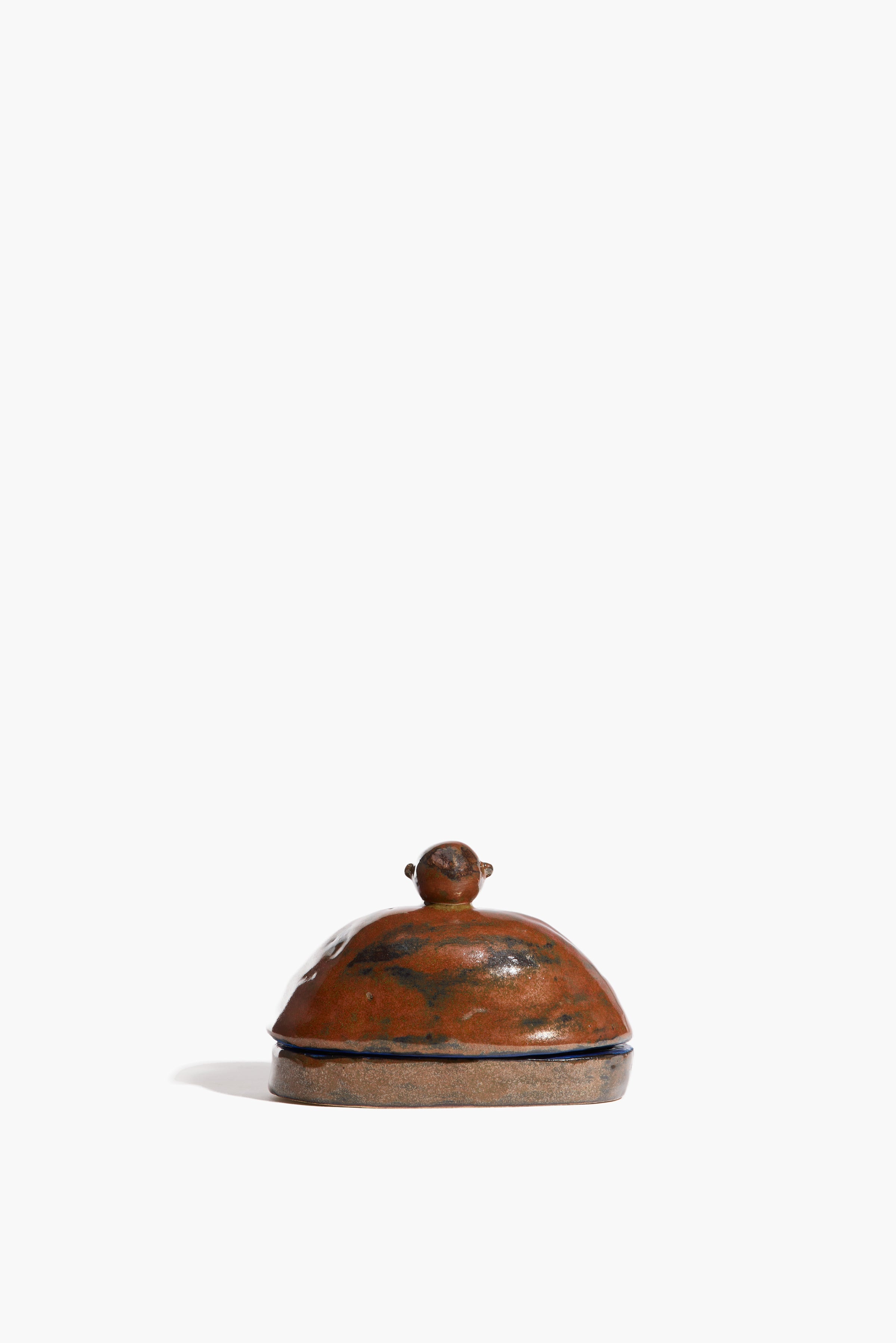 Henry Butter Dish | Brown Glaze
