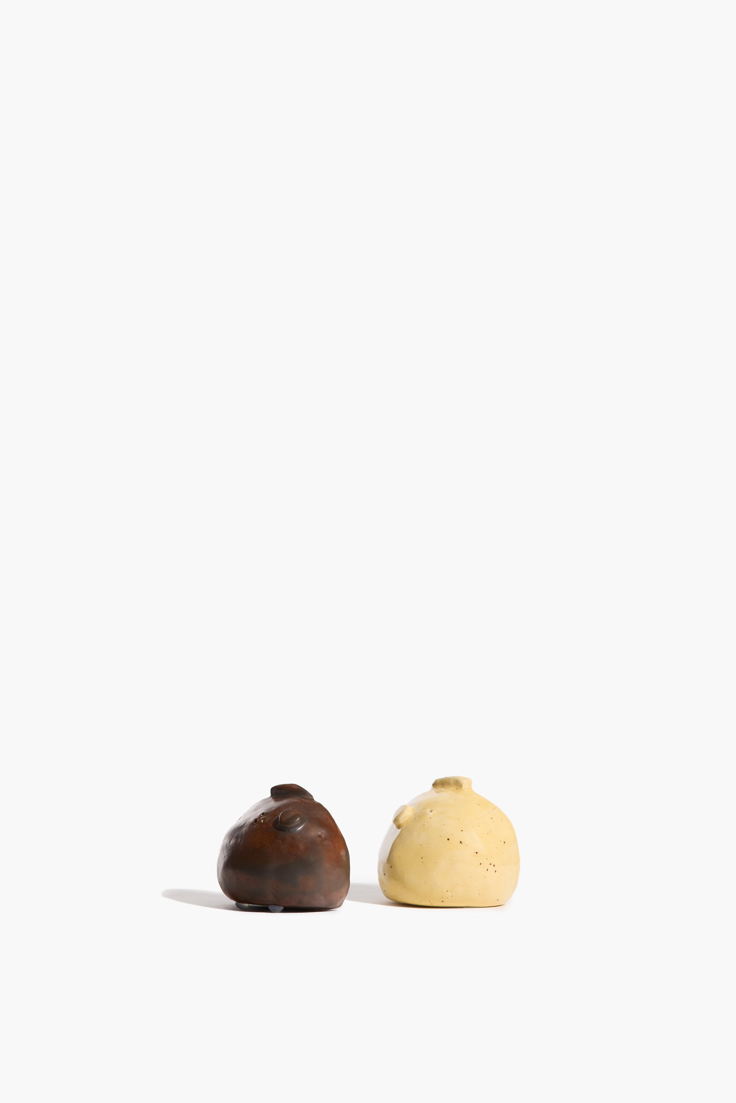 Henry Salt & Pepper Shaker Set | Brown and Sand Glaze