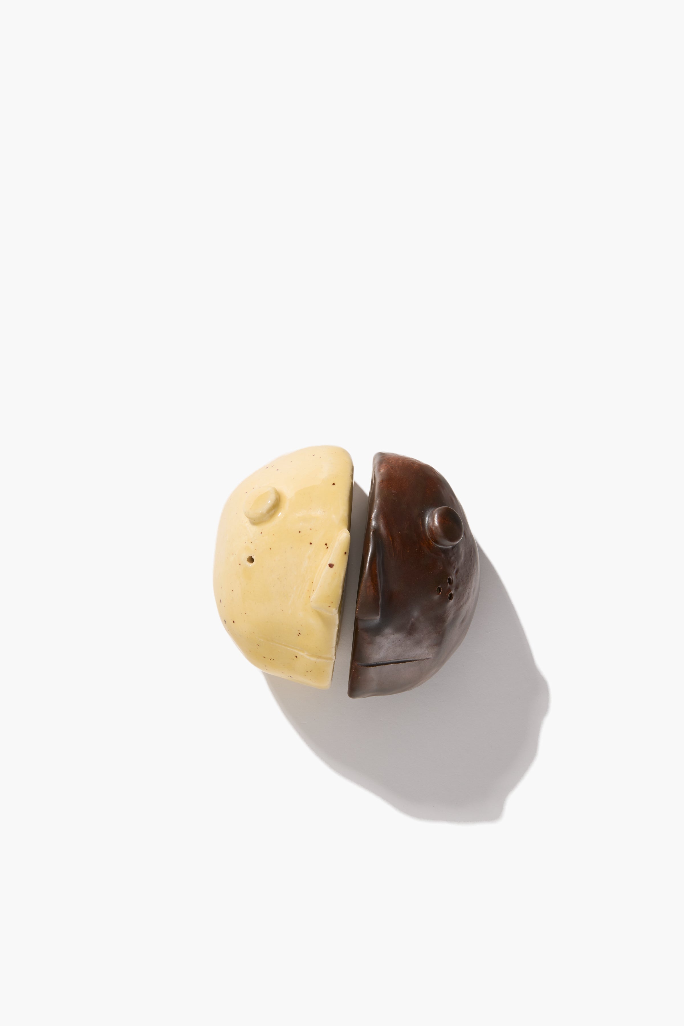Henry Salt & Pepper Shaker Set | Brown and Sand Glaze