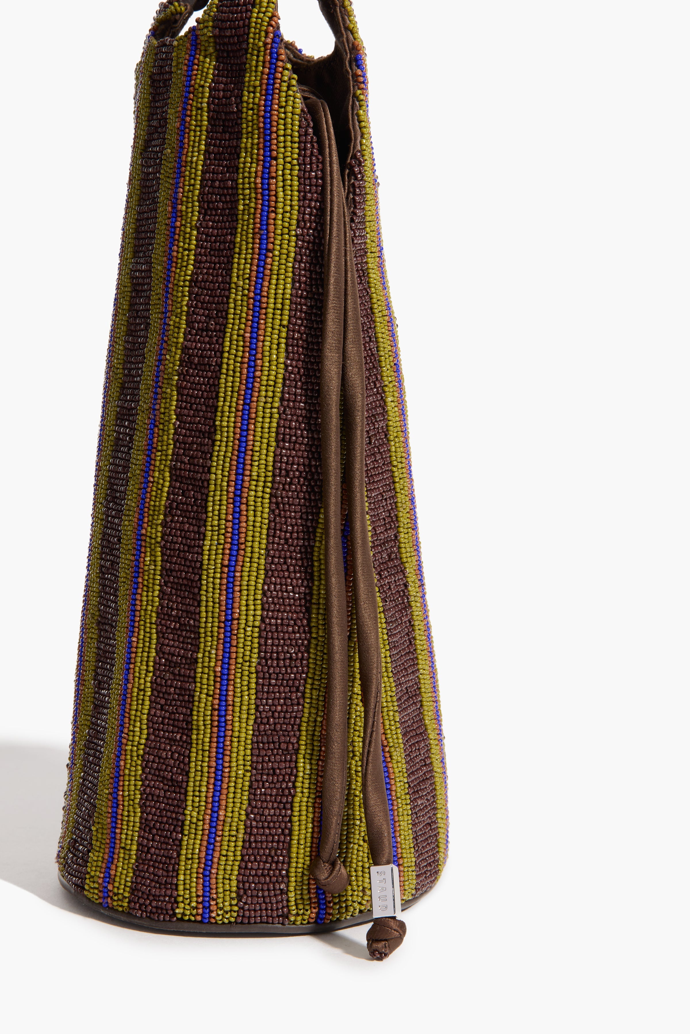 Mari Beaded Wine Bottle Bag | Henry Stripe