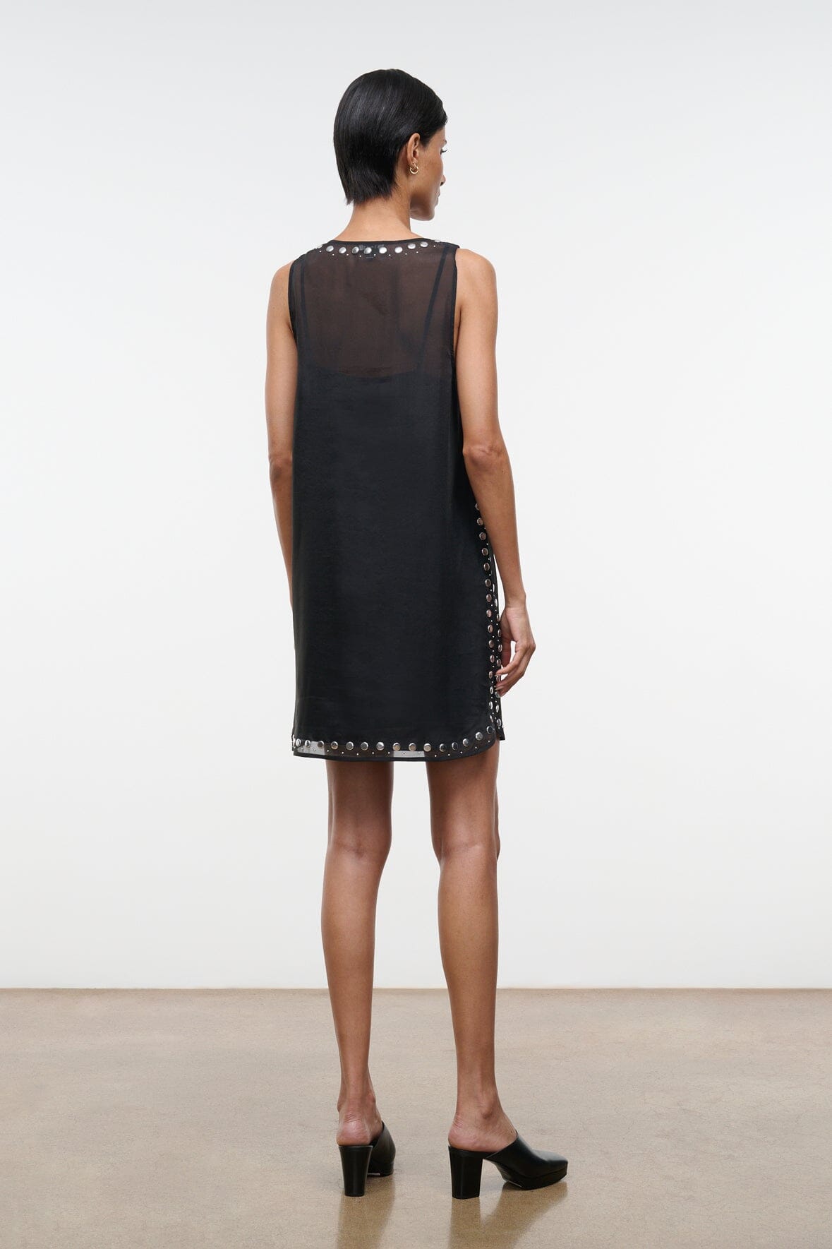 Cara Dress | Black Studs