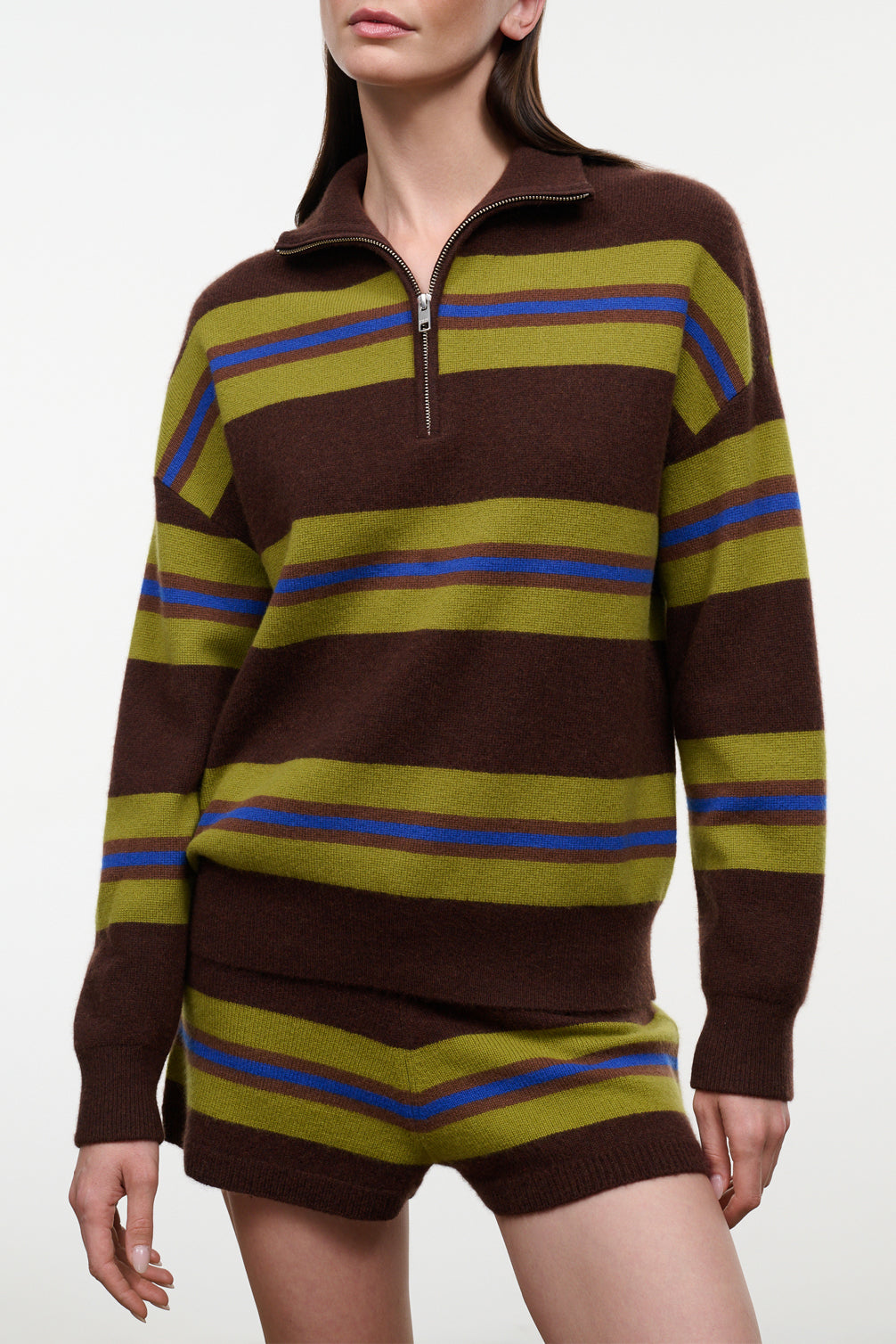Hudson Cashmere Sweater | Nightowl Stripe
