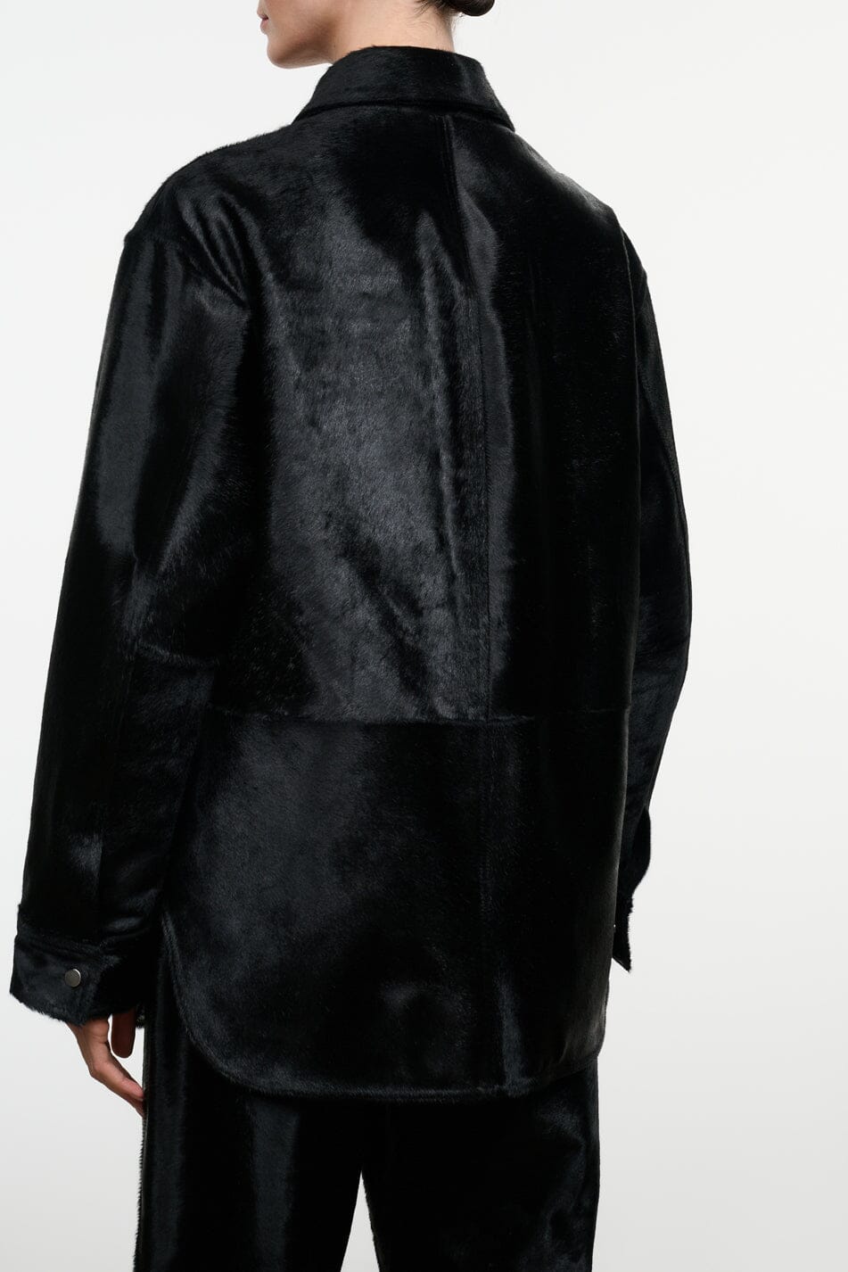 Quentin Haircalf Jacket | Black