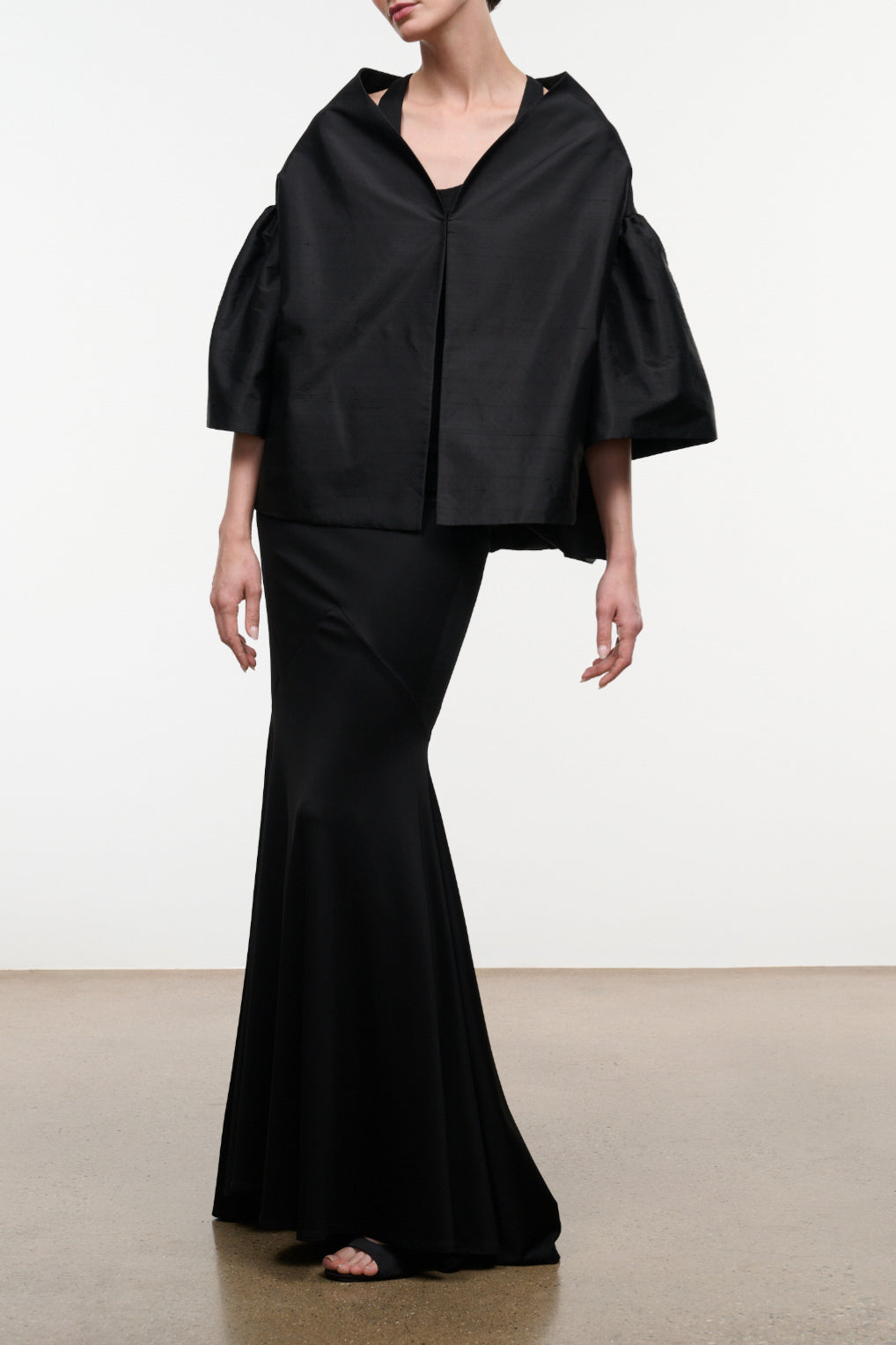 Maddox Silk Jacket | Black