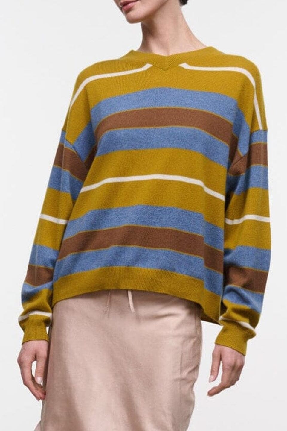 Spencer Cashmere Sweater | Canyon Stripe