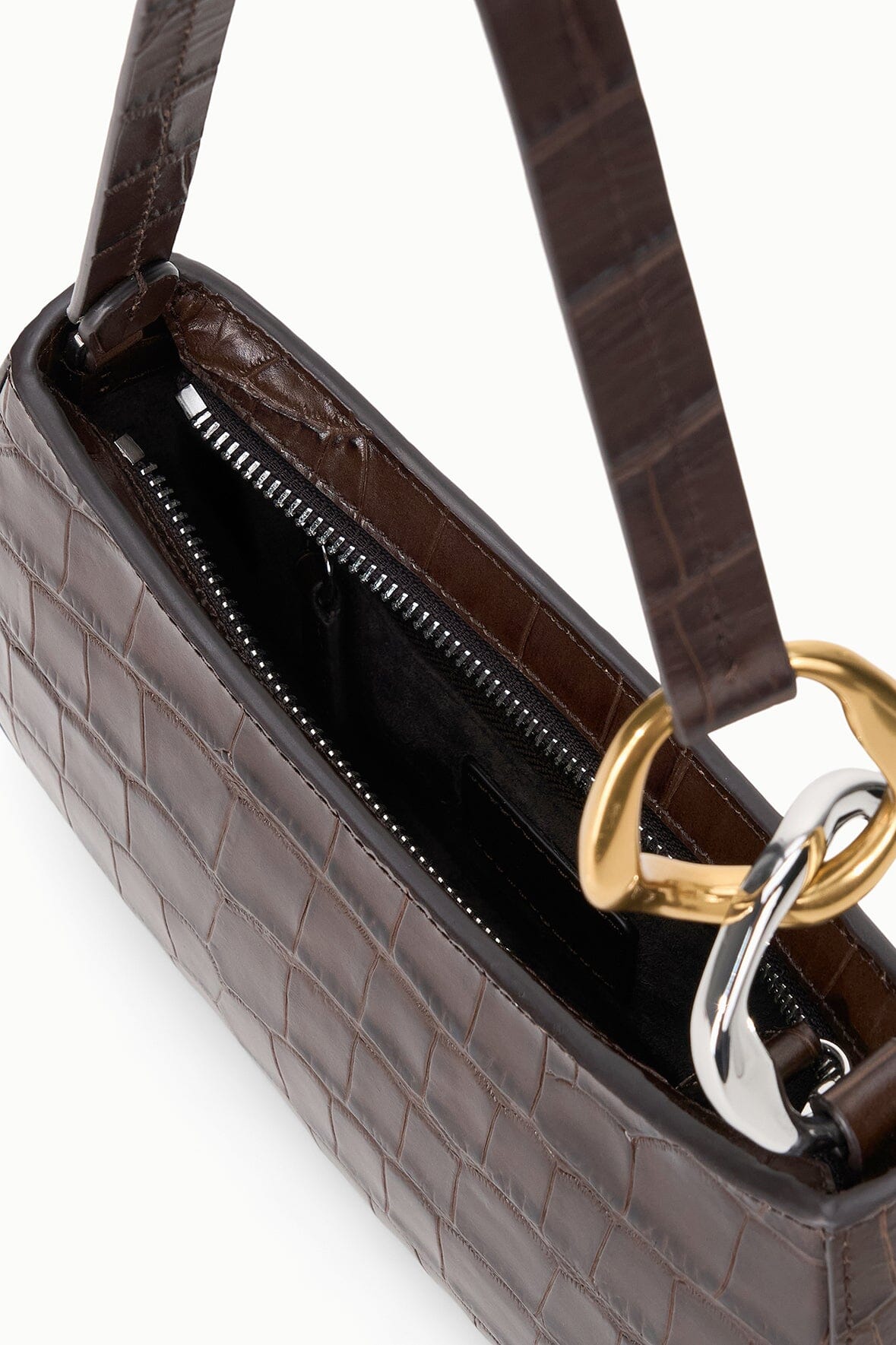 Ollie Bag | Espresso Croco