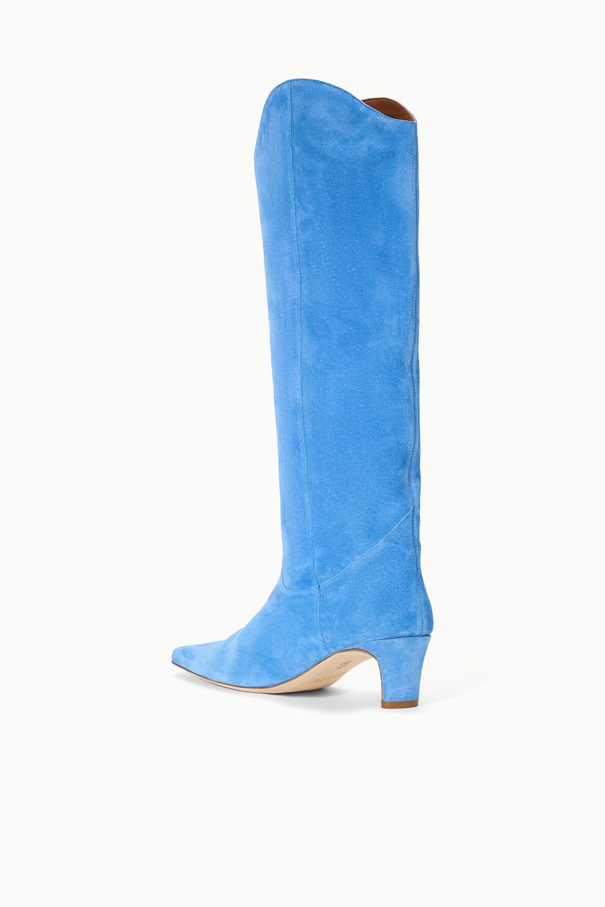 Western Wally Boot | STAUD Blue Suede
